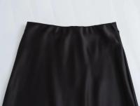 Falda Larga de Satén Vintage de Cintura Alta Tirantes Elásticos de Moda Primavera 2025 para Mujeres - details 7