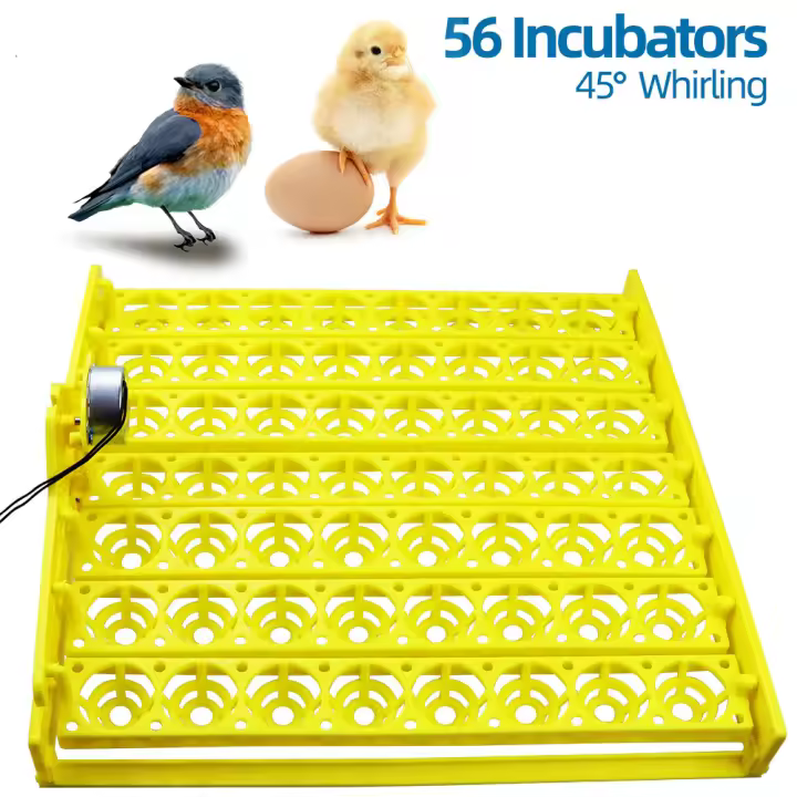 Incubadora automática de huevos de pato y pollo, bandeja de plástico con capacidad de 56/154, bandejas para incubar con Motor de giro automático - 1