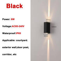 Lámpara de pared impermeable para interiores japonesa para exteriores, decoración de pasillo, puerta de jardín, porche, patio, iluminación diaria, lámpara de pared esmerilada, IP65, foco creativo de doble cabeza y lámpara de lavado de pared - details 0