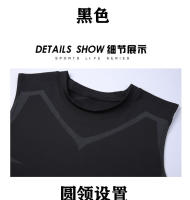 Chaleco deportivo para hombre, prenda de secado rápido, transpirable, cruzado, tipo delgado, sin mangas, ajustado, elástico, entrenamiento, Verano - details 10