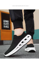 Zapatillas de deporte de moda de los hombres de malla transpirable Flyweave suela suave estiramiento al aire libre zapatos casuales zapatos para correr - details 13