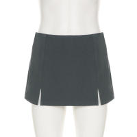 BUNO-Falda plisada de estética dulce para mujer, minifalda de cintura baja de retales de encaje Grunge de centro comercial gótico Fairycore Y2k, falda bonita para chica electrónica - details 6