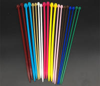 Agujas de Punto Multicolor para Manualidades DIY 20Pcs Herramientas de Tejido de Suéter Accesorios de Artesanía Hecho de Metal y Plástico - details 0