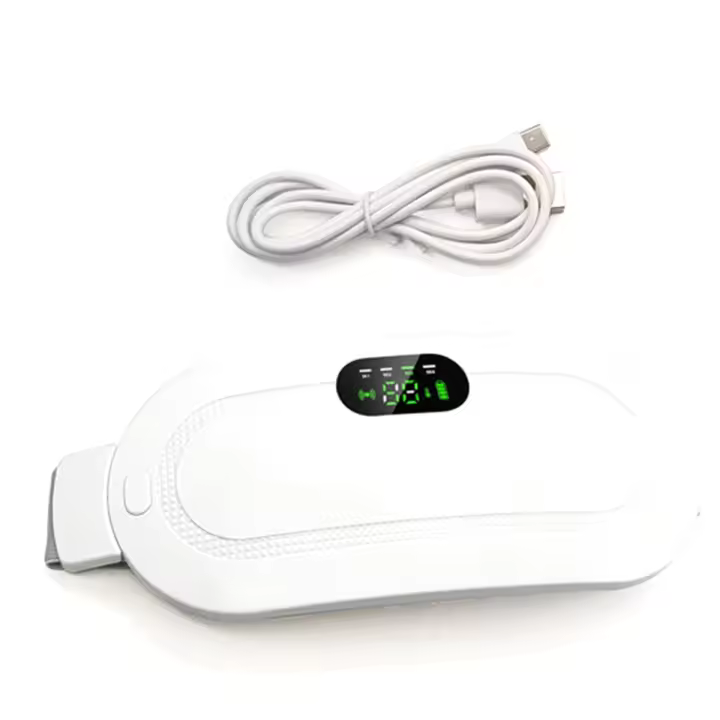 Almohadilla de calor Menstrual, masajeador Abdominal inteligente, cinturón de palacio cálido, Dispositivo de masaje de vibración de cintura para Período de calambres, B - 1