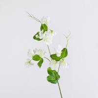 Planta verde de 55cm, flores artificiales de guisante, elegante rama de flor de guisante de seda de tacto Real, flor falsa de plástico hecha a mano para fiesta de boda - details 1
