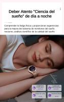 2024 Reloj Inteligente Mujer, Rastreador de Actividad Física, Monitor de Salud para Frecuencia Cardíaca, Oxígeno en Sangre y Sueño, Pantalla de 1.2 '' Reloj Inteligente de Fitness para Android iPhone, IP67 Impermeable, Correas Dobles - Acero y Silicona - details 12