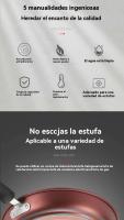 Sartén de Hierro Antiadherente Cocina sin Humo con Huevos y Filete Estufa de Gas de Inducción - details 1