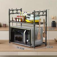 Estante de almacenamiento de cocina, estante para microondas multicapa, encimera de pie Simple, organizador para horno de condimentos, estante, accesorios de cocina - details 14