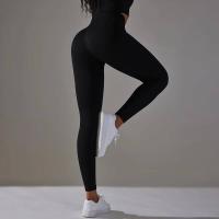 Mujeres sin costuras, leggings deportivos de cintura alta para entrenamiento, correr, fitness, gimnasio, fruncido en el trasero, ropa deportiva - details 7