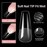 100 UDS punta de gel suave prensada en cuadrado de almendra herramienta de extensión artificial completa uñas postizas accesorios DIY - details 4