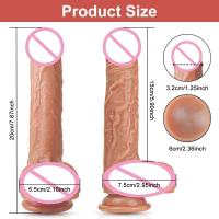 Leten Empujando Mujer Sexual para Estimulación del Punto G Juguetes Sexuales Anales Consoladores Realistas Vibradores Falsos - details 2