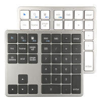 Teclado numérico inalámbrico ultradelgado con Bluetooth 2,4G, teclado numérico recargable por USB para IOS y Android, teclado Digital para ventana - details 8