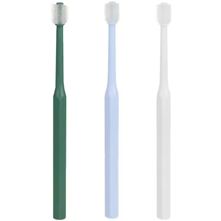 Cepillo de dientes de mano para mascotas, limpieza bucal Manual ligera para gatos y perros, cepillos de masaje de encías para cepillado de dientes cómodo, 3 uds. - 1