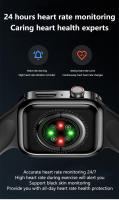 Reloj inteligente con pantalla completamente táctil de 2,02 pulgadas, oxígeno, presión arterial, prueba de frecuencia cardíaca, recordatorio de llamadas entrantes, IP67 - details 14