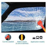 Interruptor de ventana de Escape de emergencia para coche, martillo cortador de cinturón de seguridad con cinta reflectante ligera, Kit de supervivencia salvavidas - details 3