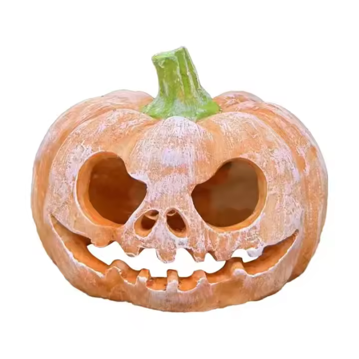 Decoración de Acuario de Calabaza de Halloween Refugio de Peces de Resina para Tanque de Peces - 1