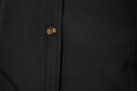 Camisa de manga larga con botones para hombre, camisa informal de negocios, Color sólido, cómoda, Social, Oficina, blusa blanca y negra, moda de otoño - details 32