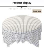 Mantel de Mesa PEVA Impermeable y Resistente al Aceite Diseño a Cuadros Negro y Blanco para Fiestas y Picnics al Aire Libre - details 6