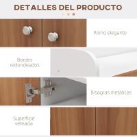 Mueble Zapatero de 2 Puertas Zapatero Estrecho con Estantes Ajustables para 12 Pares de Zapatos - details 24