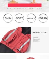 Ropa reflectante para mascotas, abrigo Cálido impermeable de algodón, chaqueta con capucha, cara de perro pequeño, Otoño e Invierno - details 3