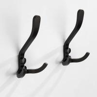 Gancho para bata negro, dorado y plateado, resistente al agua, a prueba de herrumbre, soporte fuerte, perchero para ahorrar espacio, accesorios de baño - details 9