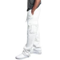 Pantalones de chándal largos con múltiples bolsillos, sueltos, de gran tamaño, con cordón, aptos para corredores deportivos y de calle - details 2