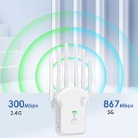 Amplificador WiFi de doble banda de 1200Mbps Alcance largo, señal potente para uso en oficina y hogar - details 7