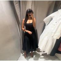 OUWU-Vestido largo de moda para mujer, elegante vestido midi sin mangas con diseño sin espalda y cuello en U, vestidos de fiesta en la playa para verano - details 8
