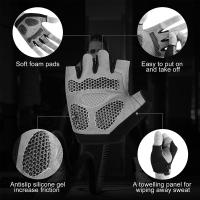 Guantes antideslizantes de medio dedo para niños, protectores de Palma gruesos, cuero de imitación, resistentes a las roturas, ciclismo, Escalada, Deportes, 1 par - details 7
