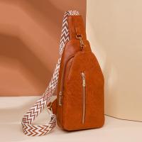 Riñonera de cuero PU para mujer, bolso de pecho sencillo de estilo bohemio para mujer, bolso de hombro deportivo Retro occidental de gran capacidad para ciclismo - details 28