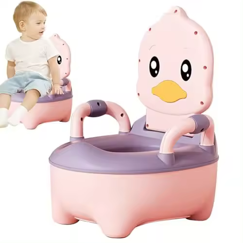 Pequeño, asiento de orinal de viaje, Silla de entrenamiento para el baño con dibujos animados para niños y niños, oral portátil, inodoro de entrenamiento para niños para viajar en casa - 1