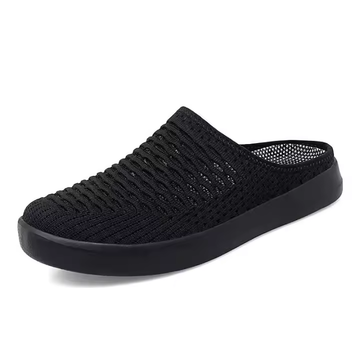 Nueva marca Mokasin Mujer verano malla tacón menos deslizamiento Zapatillas De Mujer 2025 comodidad deportiva asequible - 1