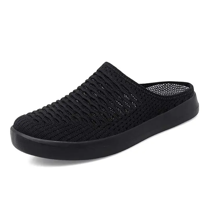 Nueva marca Mokasin Mujer verano malla tacón menos deslizamiento Zapatillas De Mujer 2025 comodidad deportiva asequible - 1