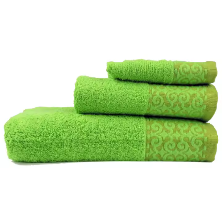 Juego de Toallas de Baño de Lujo 100% Algodón Colores Variados - Set de Ropa de Baño 3 Piezas - 1