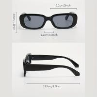 2piezas Gafas de estilo retro cuadradas para mujeres - Blanco y Negro, Montura de policarbonato, Ideal para conducir y leer, Accesorio de moda |   aspecto vintage |   Gafas duraderas - details 4