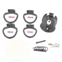 Cerradura Completa OLOEY Dispositivo de Plástico para Hombres con Jaula Anillo de Pene Juego Adulto - details 5