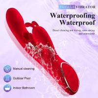 Vibrador Juguetes sexuales para mujeres - Vibradores de conejo 4 en 1 Juguetes para adultos con 7 modos de vibración, nueva aplicación G Spot Consolador de empuje anal, vibrador de clítoris para parejas femeninas Juegos de juguetes sexuales de rosas - details 2