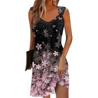 Vestido de verano sin mangas para mujer, vestidos estampados a la moda - details 6
