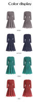 Vestido de cintura con lazo floral estilo casual de vacaciones para mujer Primavera Verano - details 3