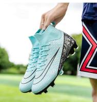 Zapatos deportivos de entrenamiento anchos para fútbol TF AG FG de tobillo alto antideslizantes Foo para interiores de césped para hombres y mujeres - details 5