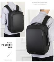 Mochila de viaje de gran capacidad para hombre, bolsa para ordenador portátil de negocios con carga USB, bolso personalizable para exteriores - details 0