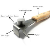 Cuchillo multifuncional con mango de madera para raspar miel, herramienta de colmena de apicultura, suministros de apicultura, 1 unidad - details 3