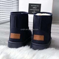 Nuevas botas de invierno de felpa para mujer, zapatos de piel de zorro de imitación de corte alto, informales 2025 - details 1