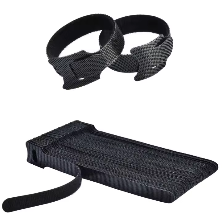 50 Piezas de Clips de Nylon Reutilizables Cables Eléctricos Seguros con Ancho y Bucle - 1