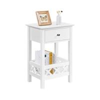 Mesita de Noche Blanca Moderna con Cajón 35x40x60cm Ideal para Dormitorio Sala de Estar - details 7