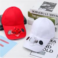 Sombrero de béisbol con ventilador para hombre y mujer, gorra de deporte Solar para exteriores, acampada, senderismo, viaje, novio - details 2