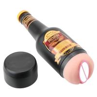 Leten Soft Ora Pussy Real Vagina Juguete Erótico para Adultos Juguetes para Hombres Regalo Sexo hine Manual Masturbador Masculino Portátil Botella de Cerveza - details 4