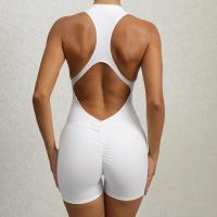 Conjuntos de Yoga de una pieza para mujer, ropa sin mangas, chaleco, mono corto de ejercicio, deporte, gimnasio, entrenamiento, Fitness, pantalones con espalda cruzada, 2025 - details 26