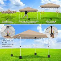 Carpa de Jardín Pop Up Ajustable de Altura 3x3M Marco de Acero Resistente a Rayos UV - details 13