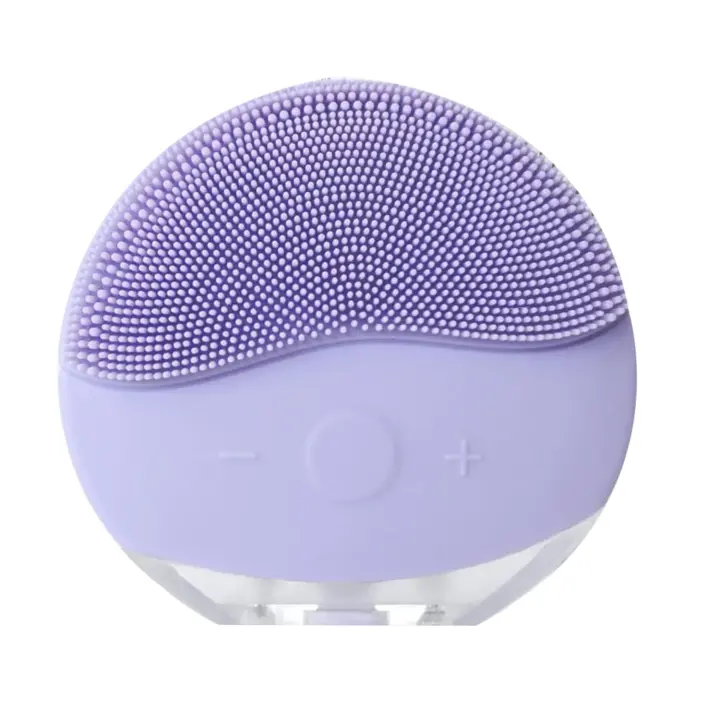Cepillo limpiador facial ultrasónico, Masajeador eléctrico recargable de silicona resistente al agua (IPX6). Dispositivo de - 1